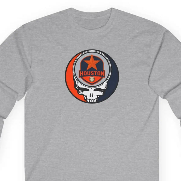 Grateful Dead - Houston Astros Classic Stealie Long Sleeve Tee - MLB - StealieShop